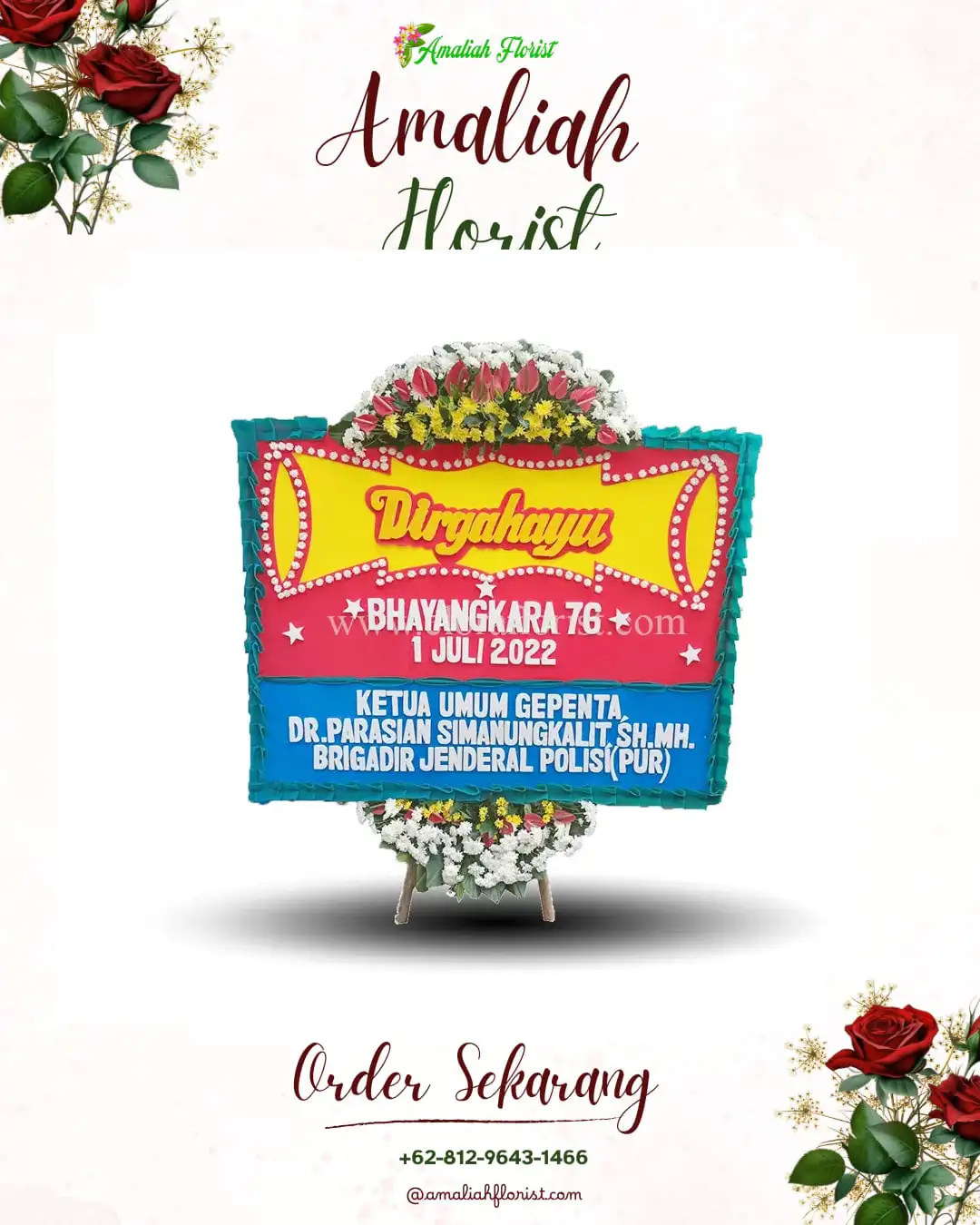 Papan Bunga HUT Ulang Tahun Banyumas